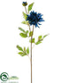 Silk Plants Direct Dahlia Spray - Navy - Pack of 12