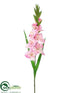 Silk Plants Direct Gladiolus Spray - Pink - Pack of 12