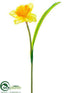 Silk Plants Direct Daffodil Spray - Yellow - Pack of 12