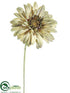 Silk Plants Direct Gerbera Daisy Spray - Avocado Green - Pack of 12