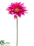 Silk Plants Direct Gerbera Daisy Spray - Rubrum Two Tone - Pack of 12