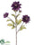 Dahlia Spray - Purple Dark - Pack of 12