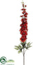 Silk Plants Direct Delphinium Spray - Flame Brick - Pack of 12