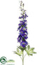 Silk Plants Direct Delphinium Spray - Purple Two Tone - Pack of 12