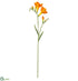 Silk Plants Direct Freesia Spray - Orange - Pack of 12