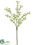 Silk Plants Direct Mini Flower Spray - White - Pack of 12