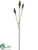 Silk Plants Direct Pod Spray - Brown - Pack of 12