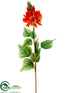 Silk Plants Direct Flame Tree Flower Spray - Orange - Pack of 12