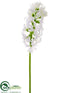 Silk Plants Direct Hyacinth Spray - White - Pack of 12