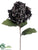 Hydrangea Spray - Black - Pack of 12