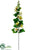 Hollyhock Spray - Green - Pack of 6