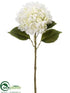 Silk Plants Direct Hydrangea Spray - Ivory - Pack of 12