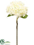 Silk Plants Direct Hydrangea Spray - White - Pack of 12