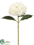 Silk Plants Direct Hydrangea Spray - White - Pack of 12