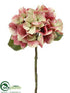 Silk Plants Direct Hydrangea Spray - Beauty Rose - Pack of 12