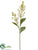 Silk Plants Direct Heather Spray - White - Pack of 12