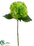 Silk Plants Direct Hydrangea Spray - Green - Pack of 6