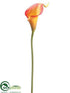 Silk Plants Direct Mini Calla Lily Spray - Orange - Pack of 12