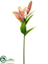 Silk Plants Direct Lily Spray - Pink Soft - Pack of 12