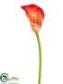 Silk Plants Direct Calla Lily Spray - Orange - Pack of 12