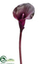 Silk Plants Direct Calla Lily Spray - Eggplant - Pack of 12