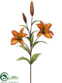 Silk Plants Direct Tiger Lily Spray - Mustard - Pack of 12