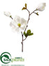 Silk Plants Direct Magnolia Spray - White - Pack of 12