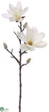 Silk Plants Direct Magnolia Spray - Cream - Pack of 12