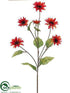 Silk Plants Direct Aster Mum Spray - Rust - Pack of 12