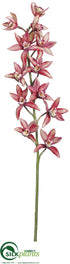 Silk Plants Direct Cymbidium Orchid Spray - Watermelon - Pack of 12