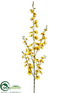 Silk Plants Direct Oncidium Orchid Spray - Yellow - Pack of 12