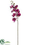 Silk Plants Direct Phalaenopsis Orchid Spray - Plum - Pack of 12