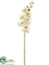 Silk Plants Direct Phalaenopsis Orchid Spray - White - Pack of 12