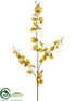 Silk Plants Direct Oncidium Orchid Spray - Yellow - Pack of 12