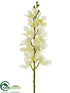 Silk Plants Direct Vanda Orchid Spray - Cream - Pack of 12