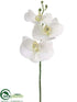 Silk Plants Direct Phalaenopsis Orchid Spray - White - Pack of 12