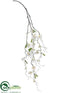 Silk Plants Direct Phalaenopsis Orchid Hanging Spray - White - Pack of 12