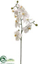 Silk Plants Direct Phalaenopsis Orchid Spray - White - Pack of 12