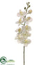 Silk Plants Direct Phalaenopsis Orchid Spray - White - Pack of 12