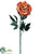 Peony Spray - Orange Flame - Pack of 12