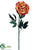 Peony Spray - Orange Flame - Pack of 12