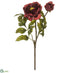 Silk Plants Direct Peony Spray - Burgundy - Pack of 12