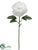 Silk Plants Direct Peony Spray - White - Pack of 12