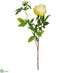 Silk Plants Direct Peony Spray - Yellow Light - Pack of 12