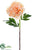 Silk Plants Direct Peony Spray - Peach - Pack of 6