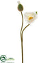 Silk Plants Direct Poppy Spray - Cream - Pack of 12