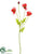 Silk Plants Direct Poppy Spray - Cream White - Pack of 24