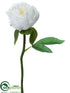 Silk Plants Direct Peony Spray - White - Pack of 24