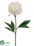 Silk Plants Direct Peony Spray - White - Pack of 12