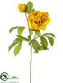 Silk Plants Direct Peony Spray - Mustard - Pack of 12